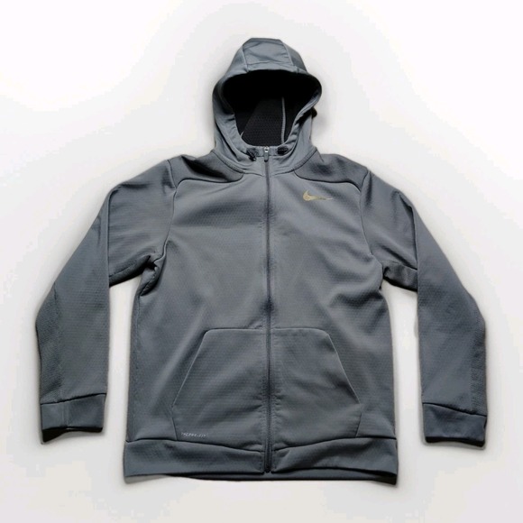 Nike Men's Therma-Fit Sphere Scuba Max Full Zip Jacket Mens L 644313-037 Gray - Picture 1 of 10